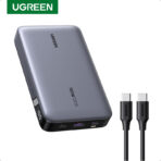 Baterie externă Ugreen PB720, 20000mAh , USB + 2x USB-C, 100W PD (gri)
