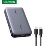 Baterie externă Ugreen PB720, 20000mAh , USB + 2x USB-C, 100W PD (gri)