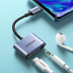 Adaptor 2-în-1 UGREEN USB-C la 3.5mm CM231 - imagine 8