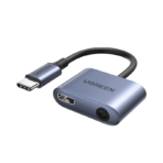 Adaptor 2-în-1 UGREEN USB-C la 3.5mm CM231