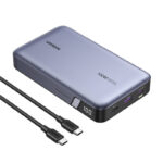 Baterie externa Ugreen 100W, 20000mAh, PB720, USB + 2x USB-C (gri)