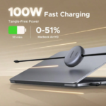 Cablu retractabil Ugreen USB-C la USB-C,  L531, PD 100W, 1m (negru) - Image 6